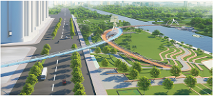 泰州周山河景观桥工程方案批前公示出炉
