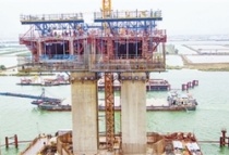 香海大桥建设进度更新 预计上半年全线贯通