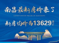 南昌最新房价来了！南昌新房均价为13629元/㎡
