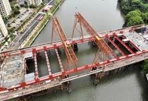 岐江河大桥最新进展，预计9月全线贯通