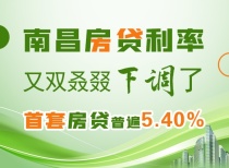 南昌房贷利率又双叒叕下调了！首套房贷普遍5.40%