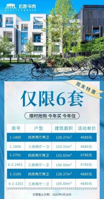 宏润华府周末钜惠|仅限6套 4680元/㎡起‼️