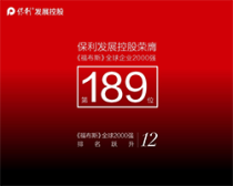 品牌跃升!保利荣登《福布斯》全球榜第189位!位列中国房企之首!