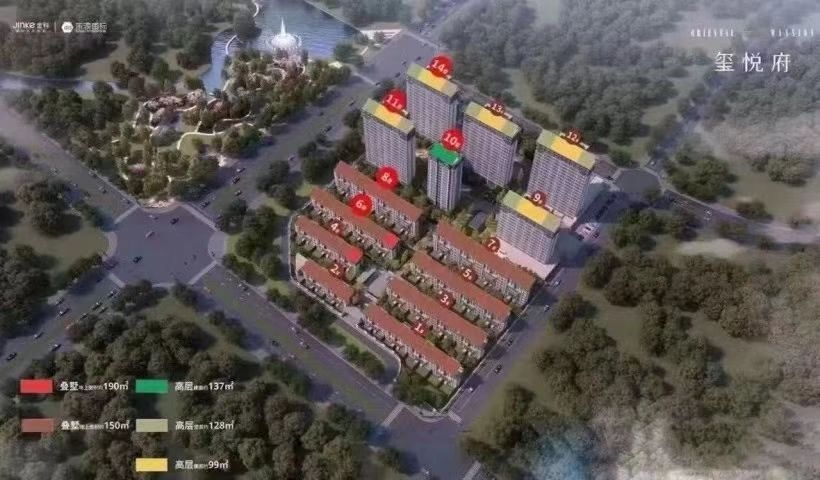金科东渡玺悦府，南太湖新区科技城，高层，叠墅。