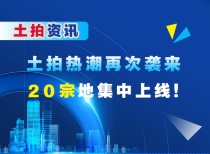 【土拍资讯】土拍热潮再次袭来，20宗地集中上线!