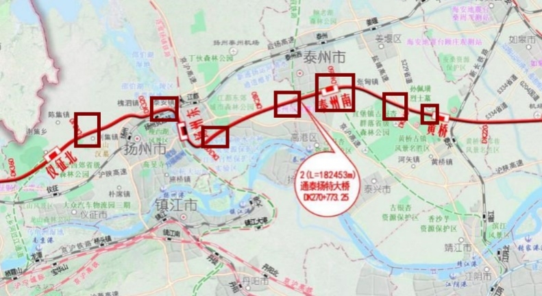 北沿江高铁（江苏扬州、泰州段）先行用地获批