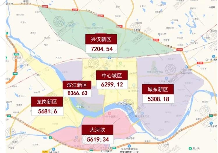 格局有变！最高区域8366元/㎡，刚刚汉中各区域最新房价曝光！