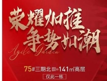 10月15日，雅居乐花园75#楼荣耀加推！141㎡奢阔四室来袭，全城争藏