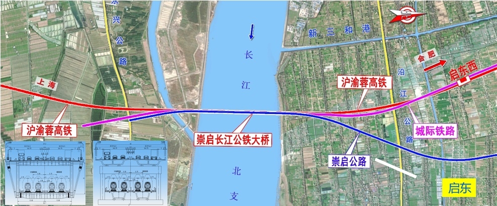 北沿江高铁启东段已开工，崇明段（崇太隧道）有望年内开工！
