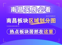 南昌买房必看：南昌板块区域划分图，热点板块居然在这里