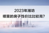 2023年潍坊哪里的房子性价比比较高？桃源金茂悦上榜