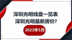 2023年深圳光明最新房价?深圳光明新楼盘一览表?