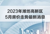 潍坊高新区5月房价速看！2023年潍坊高新区5月房价走势最新消息