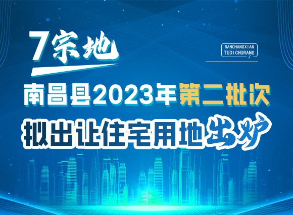 7宗地！南昌县2023年第二批次拟出让住宅用地出炉！