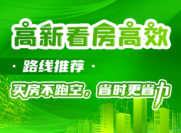 高新看房高效路线推荐！买房不跑空，省时更省力！