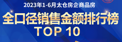 2023年上半年太仓楼市销售Top10出炉，这些房企和楼盘领跑！