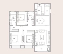 国赫天玺在售136㎡全明户型!该户型如何?