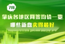 2023年7月肇庆各地区网签均价一览，哪些新盘卖得最好