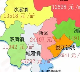 太仓最新房价为18287元/㎡，娄江新城、城厢镇和新区是成交主力军