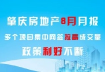 肇庆房地产8月月报，多个项目集中网签拉高成交量，政策利好不断