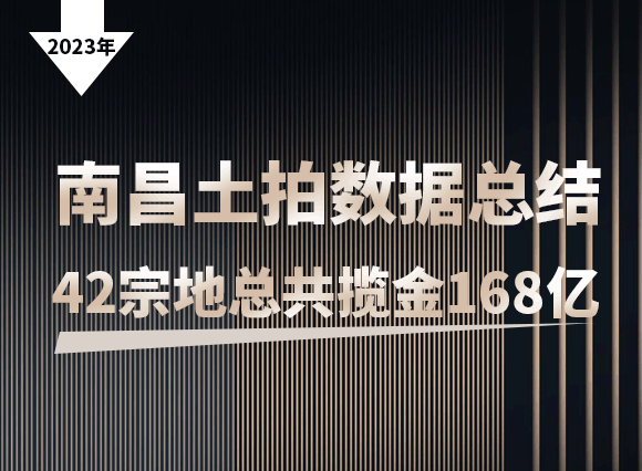 2023年南昌土拍数据总结，42宗地总共揽金168亿！