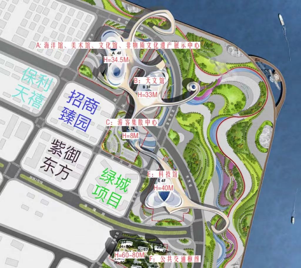大连东港规划清晰版图片
