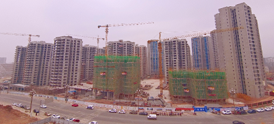 广元和信紫荆华庭最新工程进度，主体结构封顶！