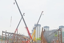 南充国际会展中心按下建设“加速键”，预计5月底完成钢结构施工