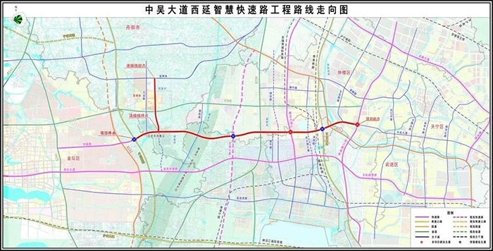 常州“532”发展战略重点项目中吴大道西延快速路年内启动建设！