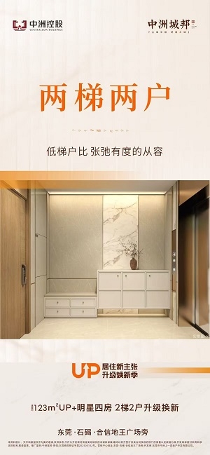东莞石碣热销楼盘《中洲城邦》即将全新加推新品约123㎡的四房