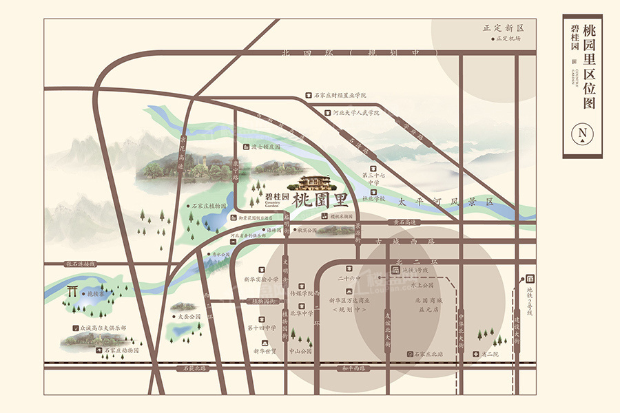 碧桂园桃园里位置图