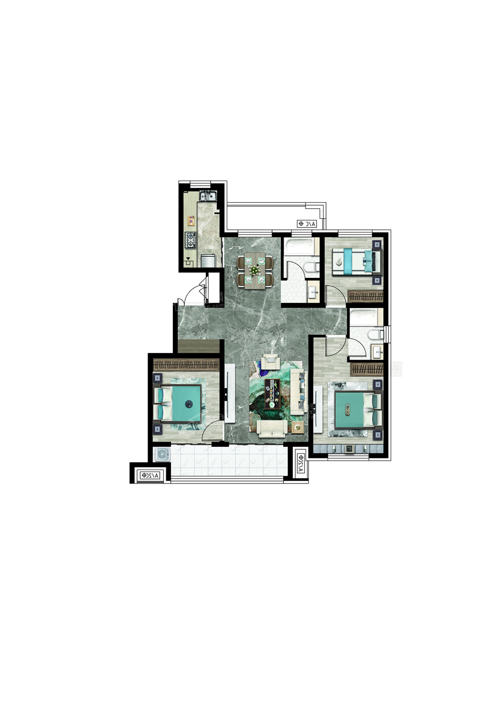 国悦府户型图_房型图_户型图大全-邢台楼盘网