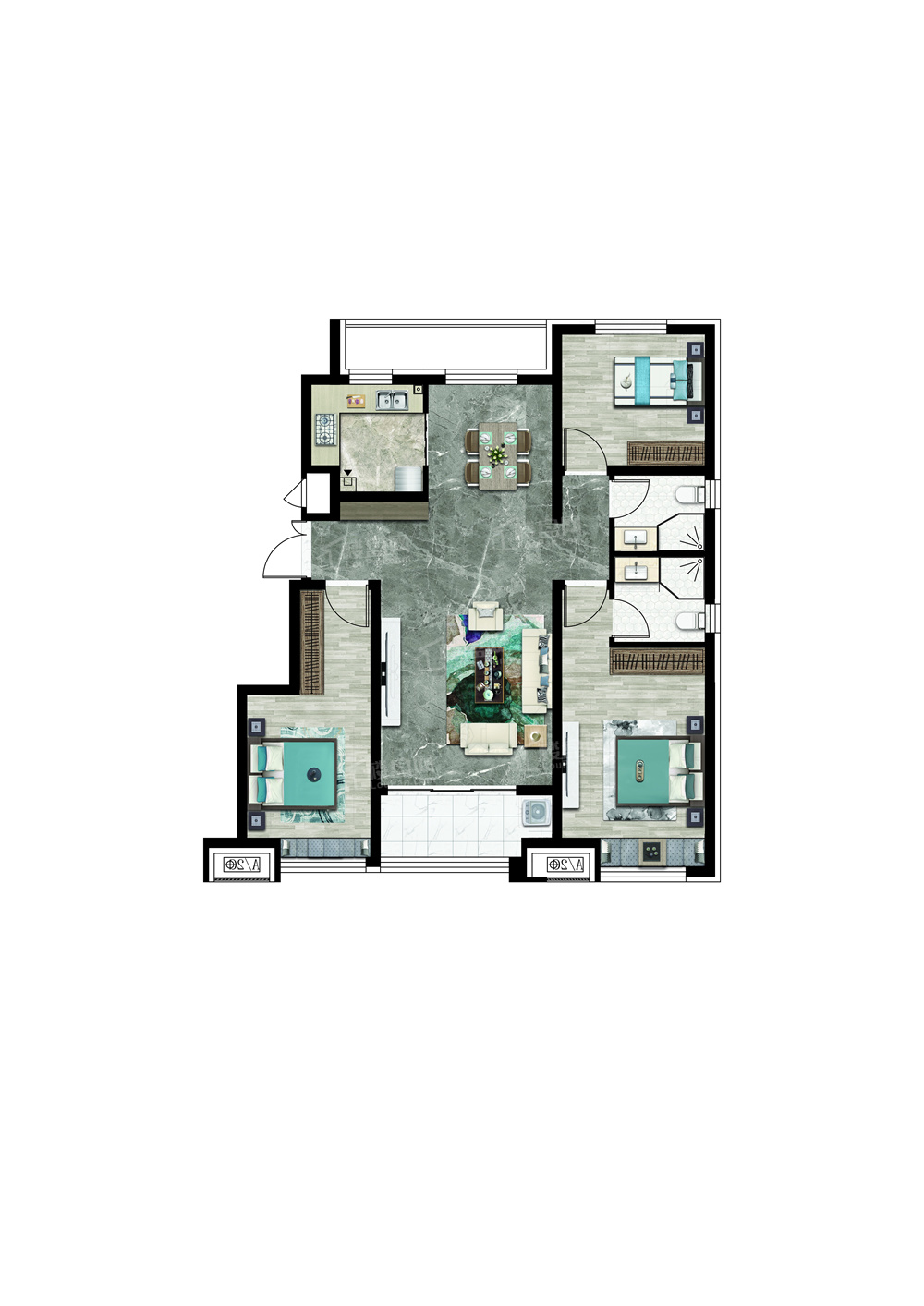 国悦府户型图_房型图_户型图大全-邢台楼盘网