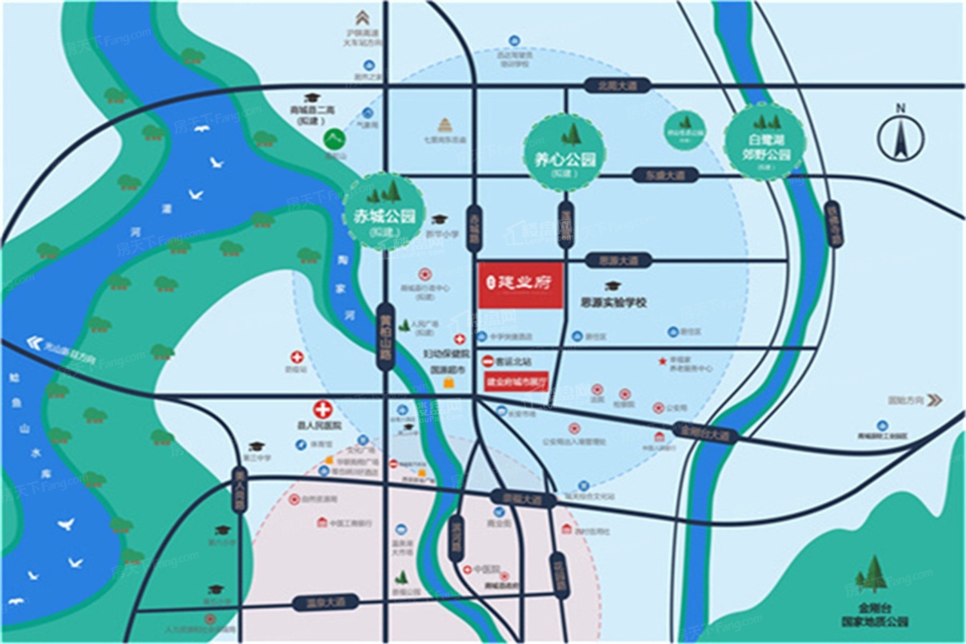 商城建业府位置图