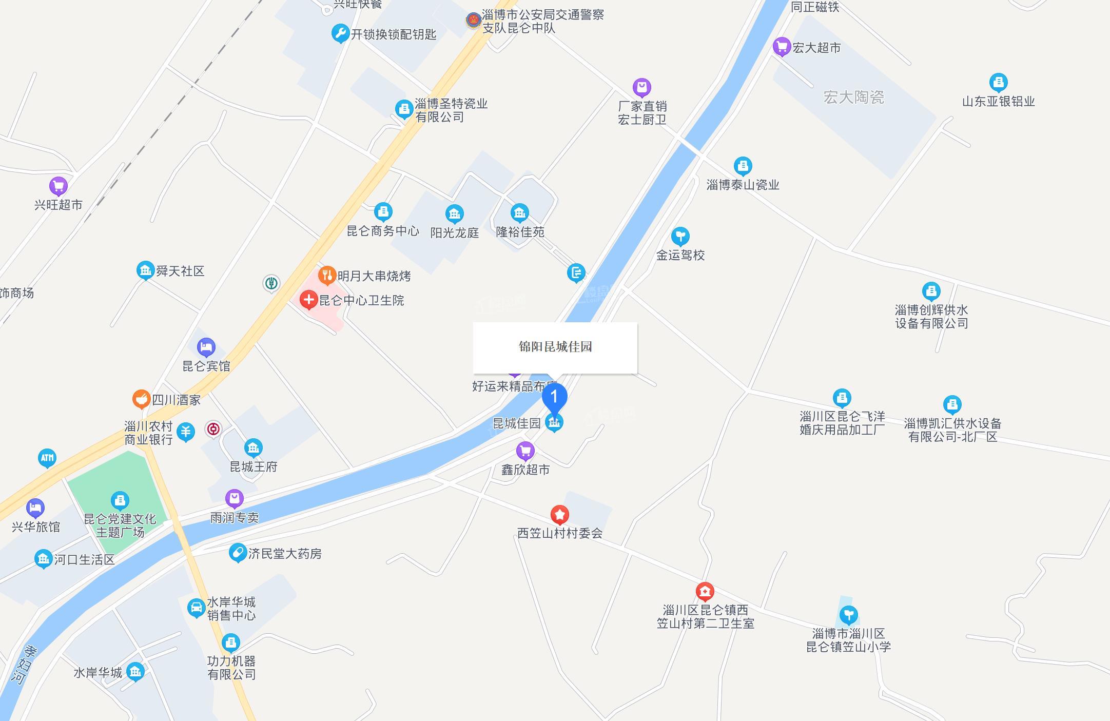 锦阳·昆城佳园位置图