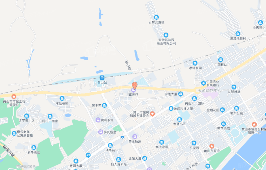 黄山大家位置图