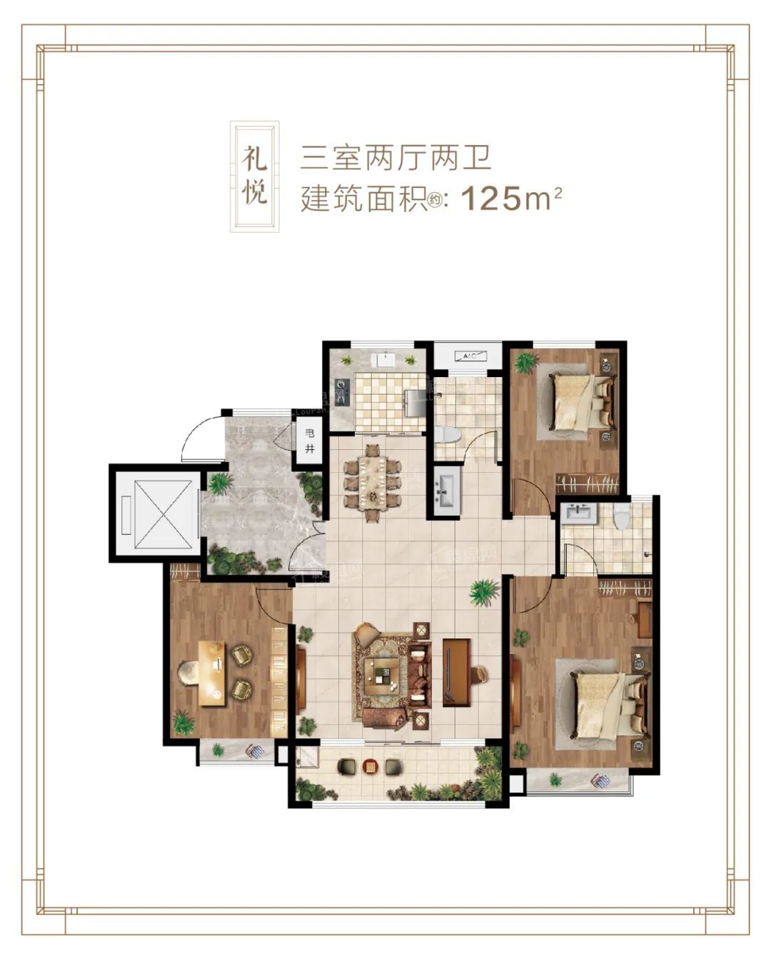 东方悦府户型图_房型图_户型图大全-淄博楼盘网