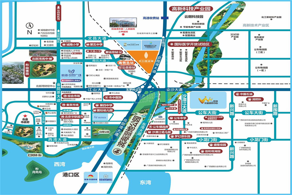 桂台两岸健康产业城位置图