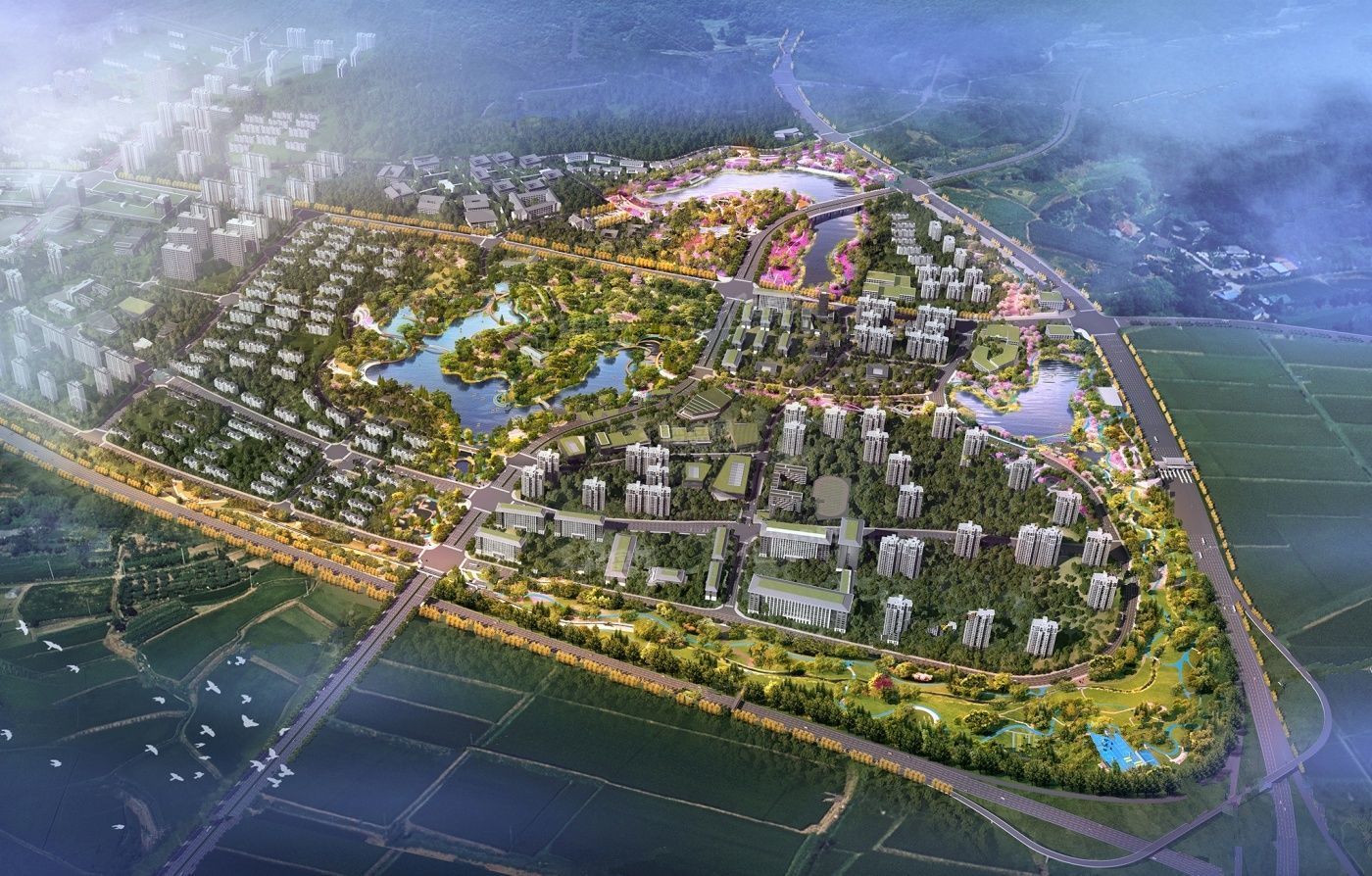 蓝城.桃李湖滨效果图