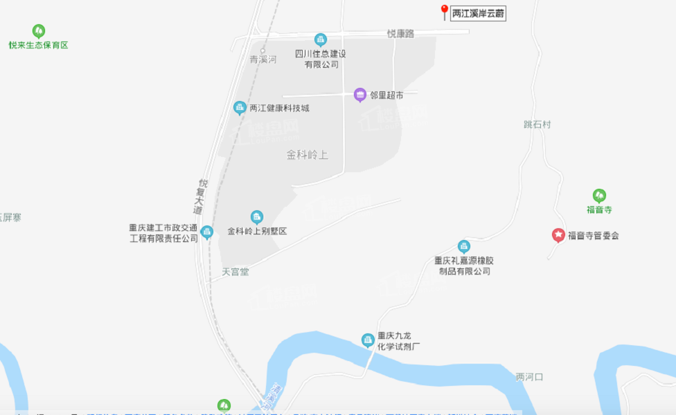 两江溪岸云蔚位置图