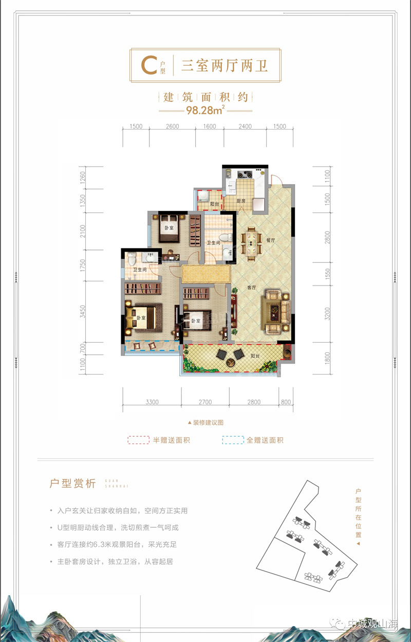中城·观山海户型图_房型图_户型图大全-遂宁楼盘网