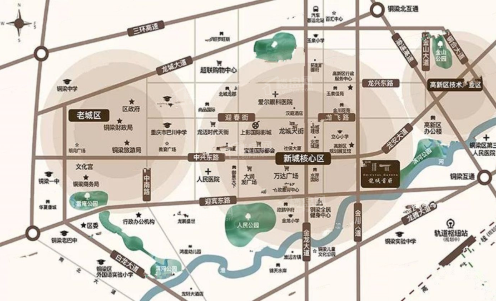 龙城首府位置图