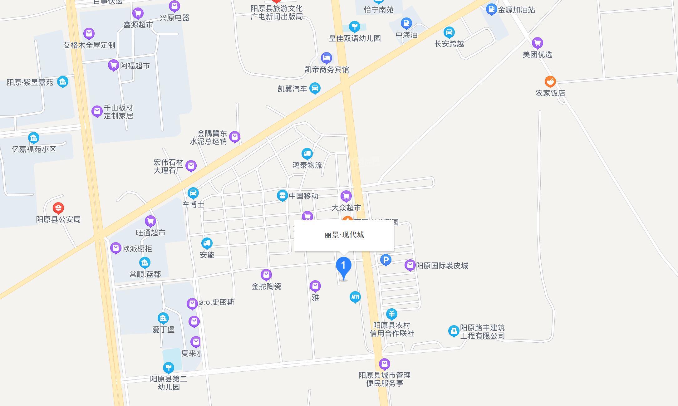 丽景·现代城位置图