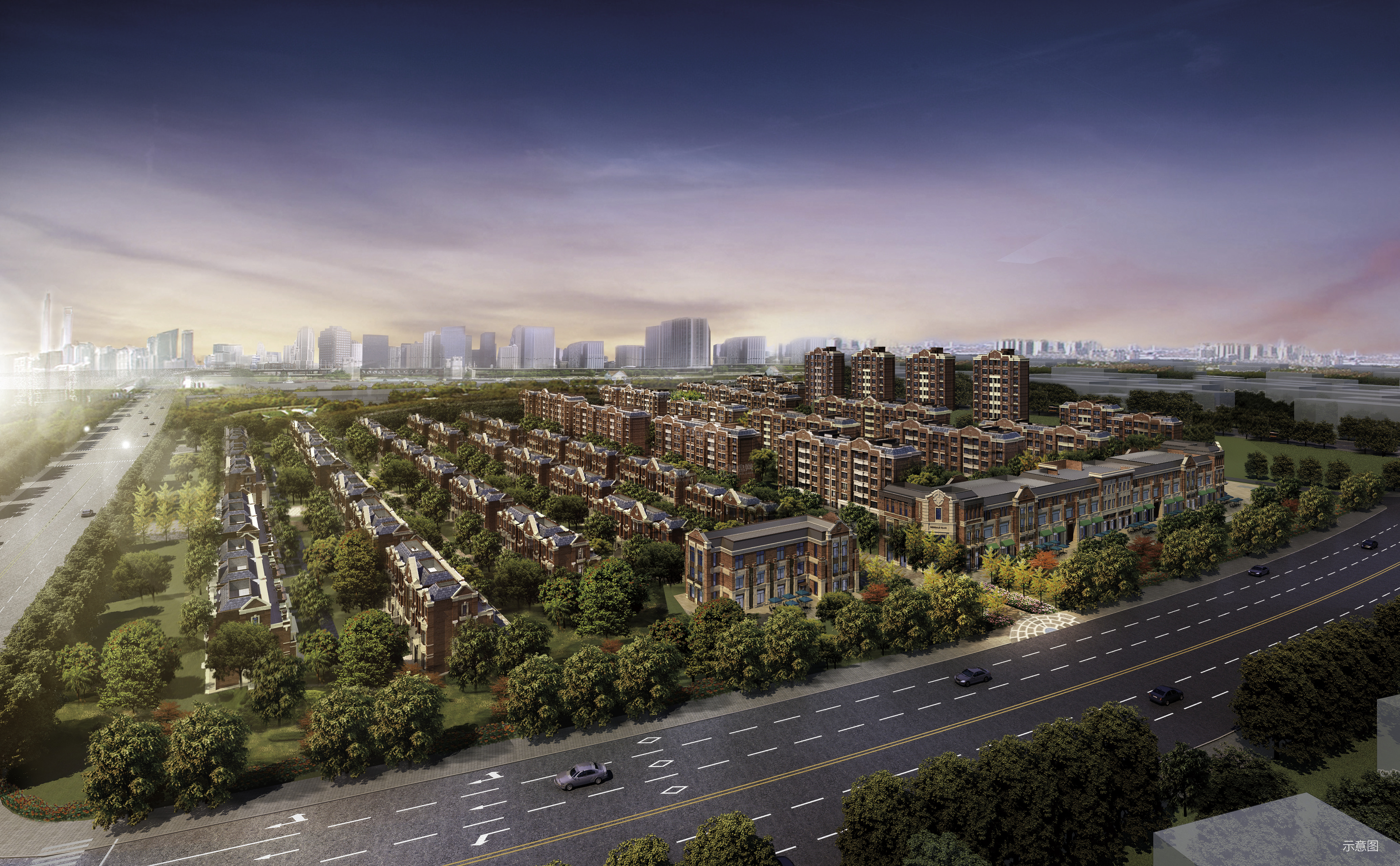 金地藝墅家锦泽苑效果图