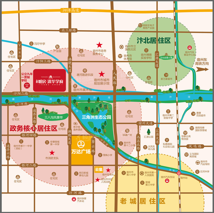 北京城房·北大学府位置图