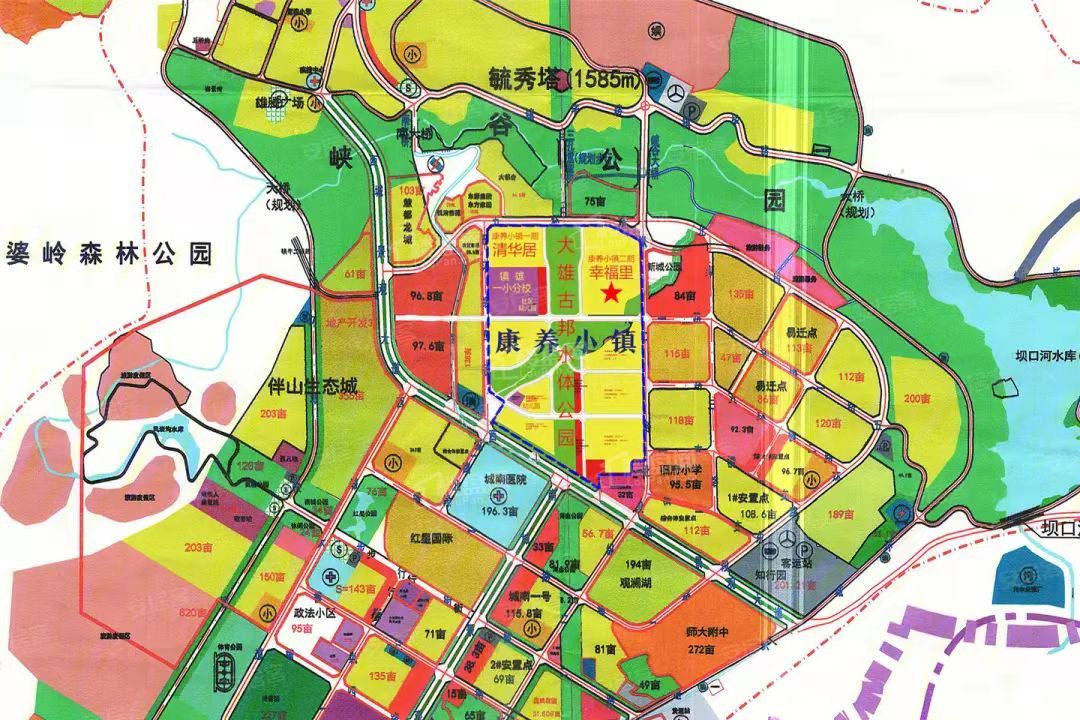 中悦·康养小镇公园华府位置图