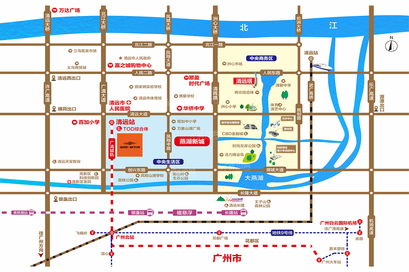海港成·新干线位置图