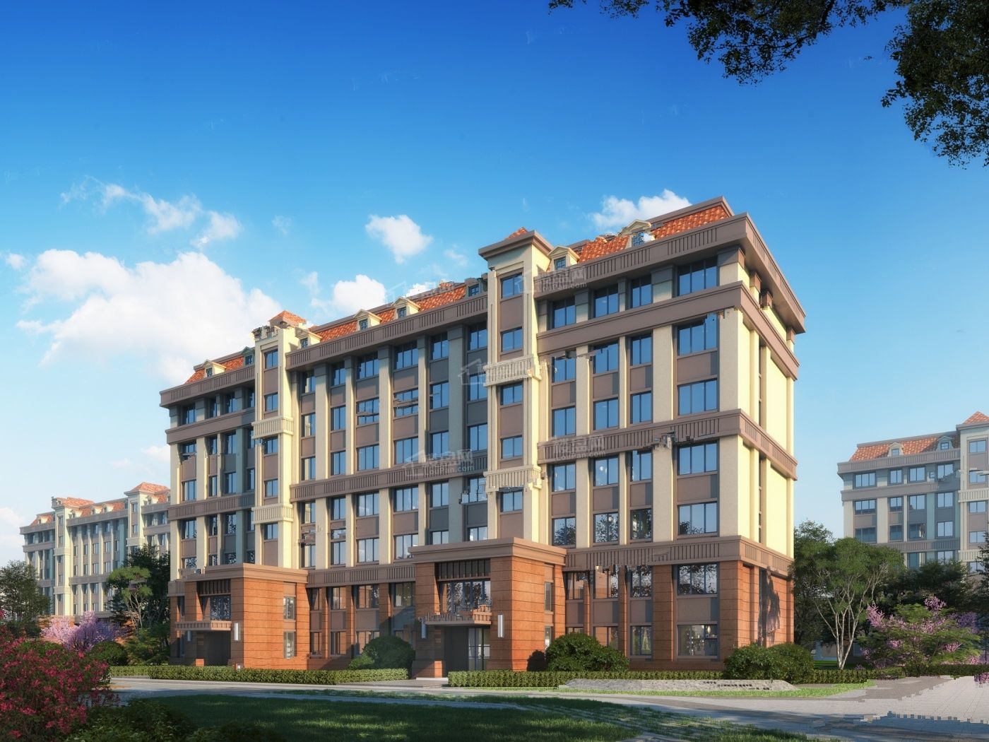 观湖兴景小区效果图