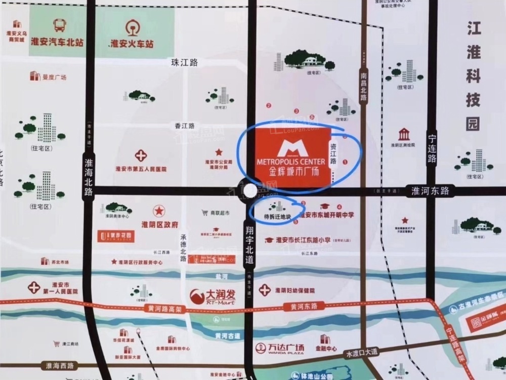 淮安金辉城市广场位置图