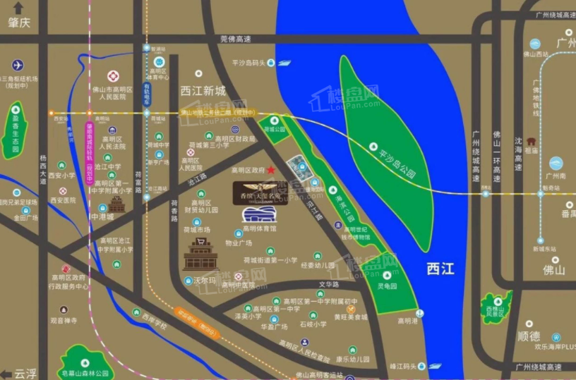 香缤天玺名苑位置图